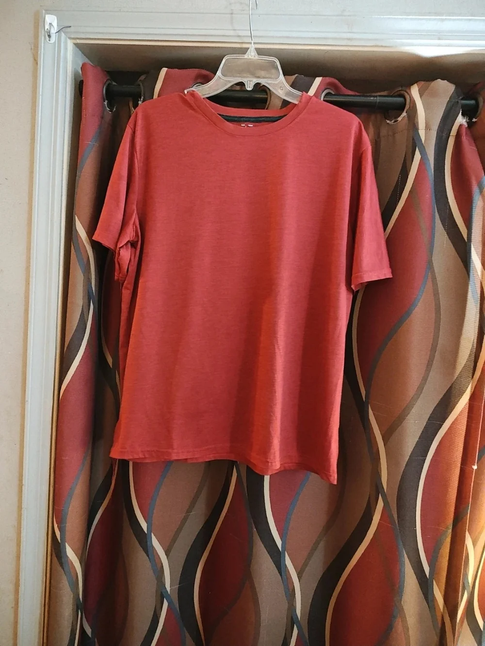 REI Men's Short Sleeve Crew Tee in Rust Orange